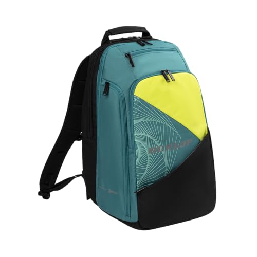 DUNLOP Mochila SX-Performance, Color Verde Azulado/Negro/Amarillo