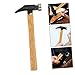 Yardenfun Leathercraft Tools Hammer Smooth Wooden Handle for Easy and Comfortable Grip