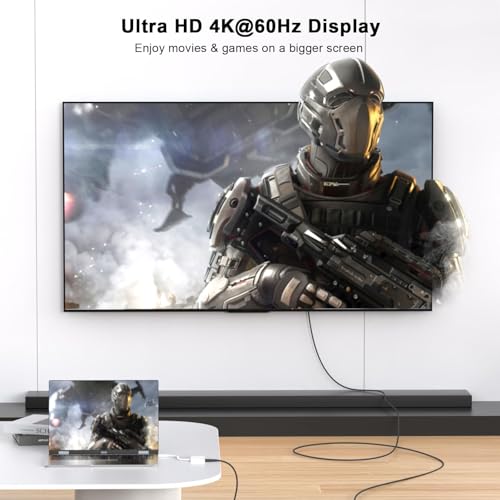 Adaptador USB C a HDMI para iPhone 17 conector tipo C 4K Thunderbolt 5