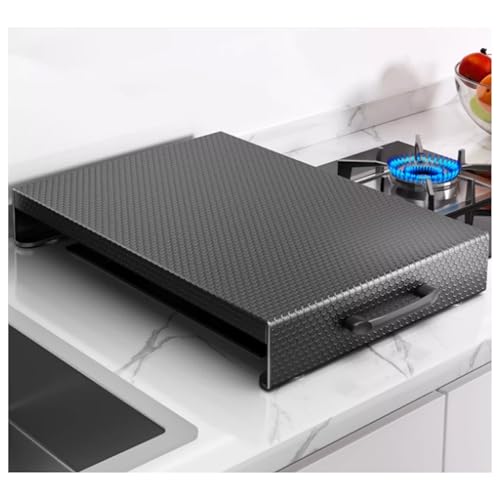 Genérico Cubierta Superior de Estufa de Gas for Estufas de Gas y fregaderos de Cocina, Protector de Acero Resistente for vehículos recreativos y cocinas pequeñas(14x19x3.5in)