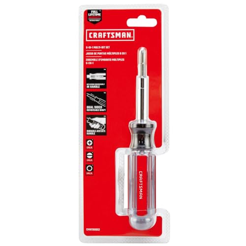 CRAFTSMAN 6-in-1 Multi-Bit Screwdriver