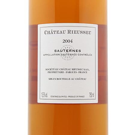 シャトーリューセック 2004 2004 Château Rieussec - CellarTracker