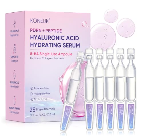 25Pcs Salmon DNA PDRN Serum with Hyaluronic Acid, Collagen, Pepti...