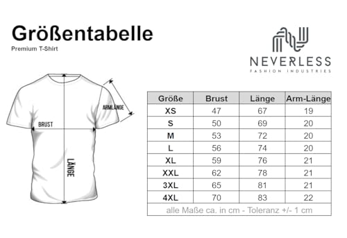 Neverless Herren T-Shirt Norwegen Print Shirt Flagge Schriftzug - Skandinavien Explorer Fashion Streetstyle