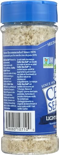 Sal marina gris celta en salero de vidrio 8 oz miniatura 6