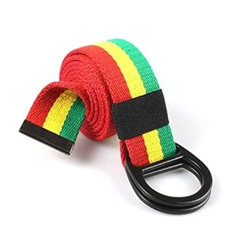 Rasta Belt in Red gold green and black at Rastaseed Jamaican Rastafarian Merchandise.