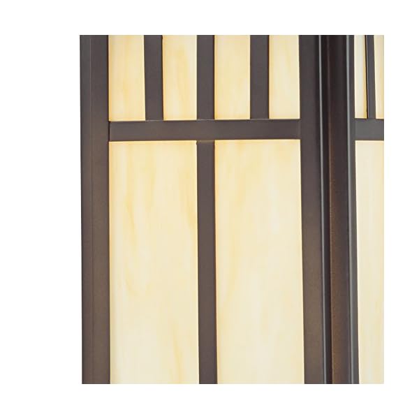 Westinghouse Lighting 6732800-2pack Westinghouse 6732800 Burnham One-Light Außenwandlaterne auf Stahl mit Honig-Art-Glas… – Bild 5