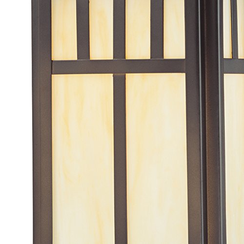 Westinghouse 6732800 Burnham One-Light Exterior Wall Lantern on Steel with Honey Art Glass, Oil Rubbed Bronze Finish, 1 Pack - Image 5