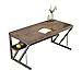 LCYDMJ Scrivania per Computer Scrivania per Computer da Ufficio in Legno Massello da 140 Cm / 55,11 in per Ufficio A Casa, Tavolo da Gioco Multifunzionale, con Scaffale per Una Facile Installazione