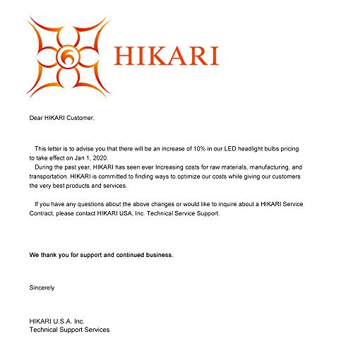 HIKARI H13/9008 LED bulbs, New Gen of Japanese CSP LED Tech, Adjustable Beam, Easy install, 6K Cool White Fog Light IP68