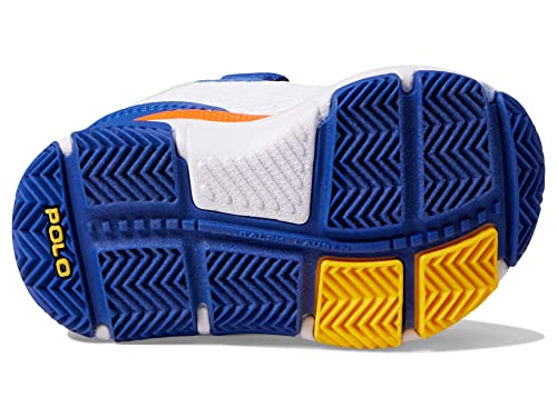 Polo Ralph Lauren Baby Boy's Tech Racer Ps (Toddler) White Mesh/Multi Synthetic/Yellow Pp 8 Toddler M #TOP2