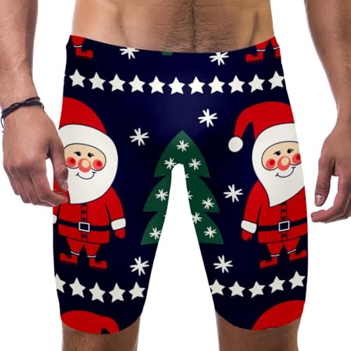 Traje de baño de Navidad para hombre el regalo divertido de Papá Noel