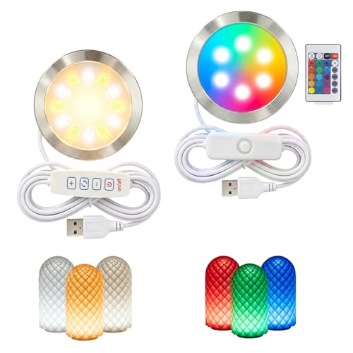 Image of LED Lamp Kit 001 for Bambu Lab MH001, 3D Printer Light Kit, MakerWorld DIY Hardware Lamp Kit,Round Light for 3D Printing USB 5V LED Kit 001 with Power-Off Memory Dimmable 3 Color
