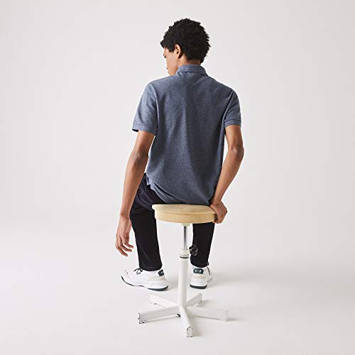 Camisa Polo Paris Regular Fit em Piquet de Algodão Stretch Lacoste Masculino Roxo/Branco G