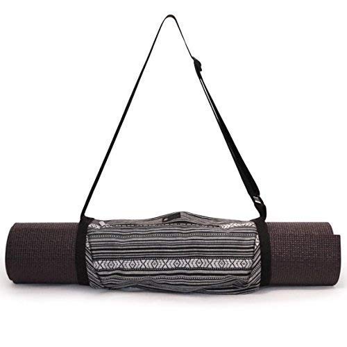 Aurorae Yoga Mat Bag, Yoga Mat Strap with Large Zipper Pocket, Lightweight Yoga