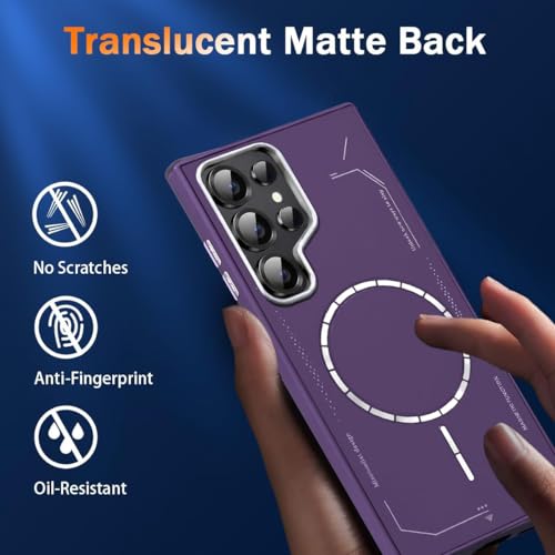 Image of DIZORO Premium Magnetic Case Compatible with Samsung S26 Ultra 5g, [Military Grade Drop Protection][Fit for MagSafe], Slim Anti-Fingerprint & Soft Touch Full Body Protective Back Cover (DEEP)