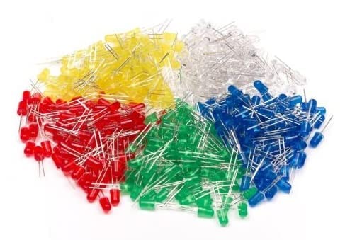 SP Electron 5 MM Mix Color LED for DIY Projects Pack of 200 Yellow, Green, Blue, RED, White-image-36