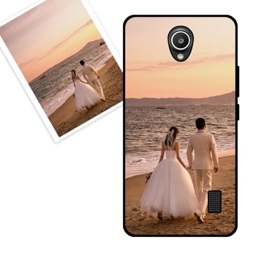 KARTXITAI Funda Personalizada Compatible con Huawei Y635, Carcasa Personalizado con tu Foto o Texto Imagen, Protectora con Tacto Suave y Sedoso,Gel Flexible,Regalo Original -Negro
