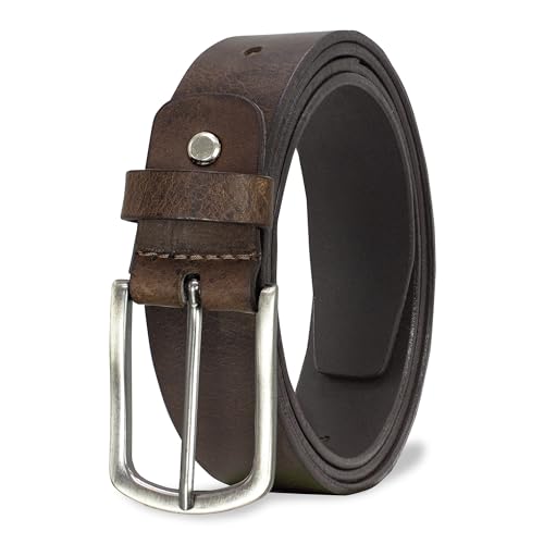 Cinto Masculino em Couro Casual Basic 1 Marrom, Regular (120cm)
