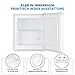 Stolthoff® Mini Gefrierschrank 32 L, Glasablage, 4-Sterne-Gefrierbox bis -18 °C, kompakter Tiefkühlschrank, leise 39 dB, manuelle Temperaturregelung, freistehend, Weiß