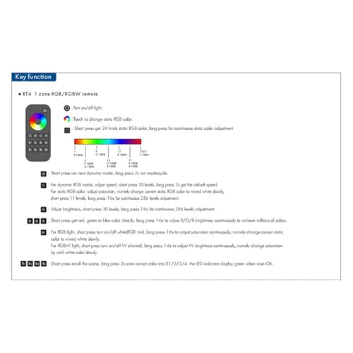 Contrôleur LED RGB V3-X avec télécommande RT4 pour stabiliser l'éclairage de la maison - 3