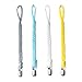 Onwon 4 Pieces Pacifier Clips for Infant Boys and Girls Universal Pacifier Holder Hand-Made Braided Soothie Leash for All Pacifiers Teething Drool Bibs (Mixcolor)