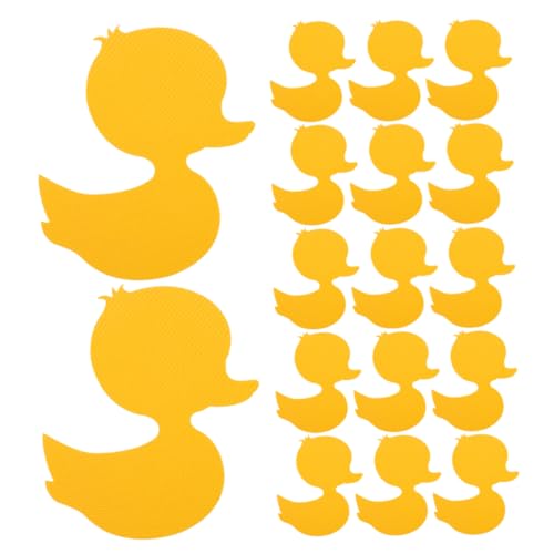Cabilock 20pcs Non Slip Duck Stickers for Shower Bathtub Cute Slip Cartoon Decals for Adhesive Safety Strips for Bathroom Pools Stairs and More