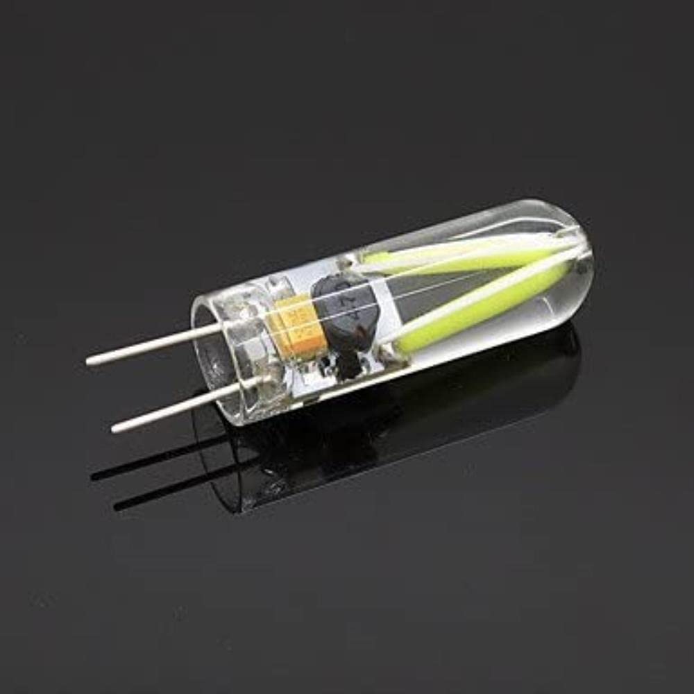G4 LED-Lampe Perlen 12v Pin Glühlampe Birne Glas Wasserdichte Stecker-Birnen-Lampen-Korn Kleine Birnen-Lampe Perlen (Size : Cool White)