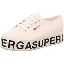Superga Womens Shoes Sneakers with Platform 2790 COTU Outsole Lettering 6, White