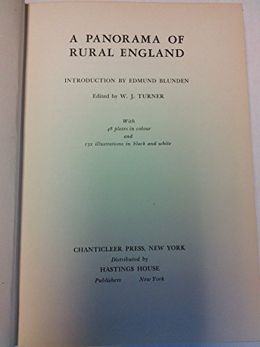 A Panorama of Rural England. Introduction by Edmund Blunden. Edit by W. J. Turner