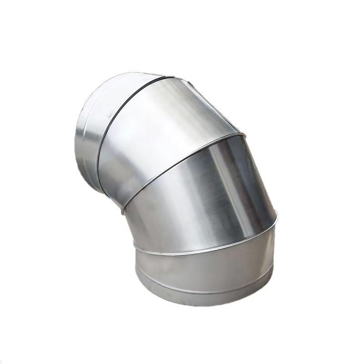 Kolanko kominowe ze stali nierdzewnej， Kolanko kominowe 90°, ocynkowana stalowa rura kominowa, adapter rury kominowej 90°, 300 mm, 11,8 cala