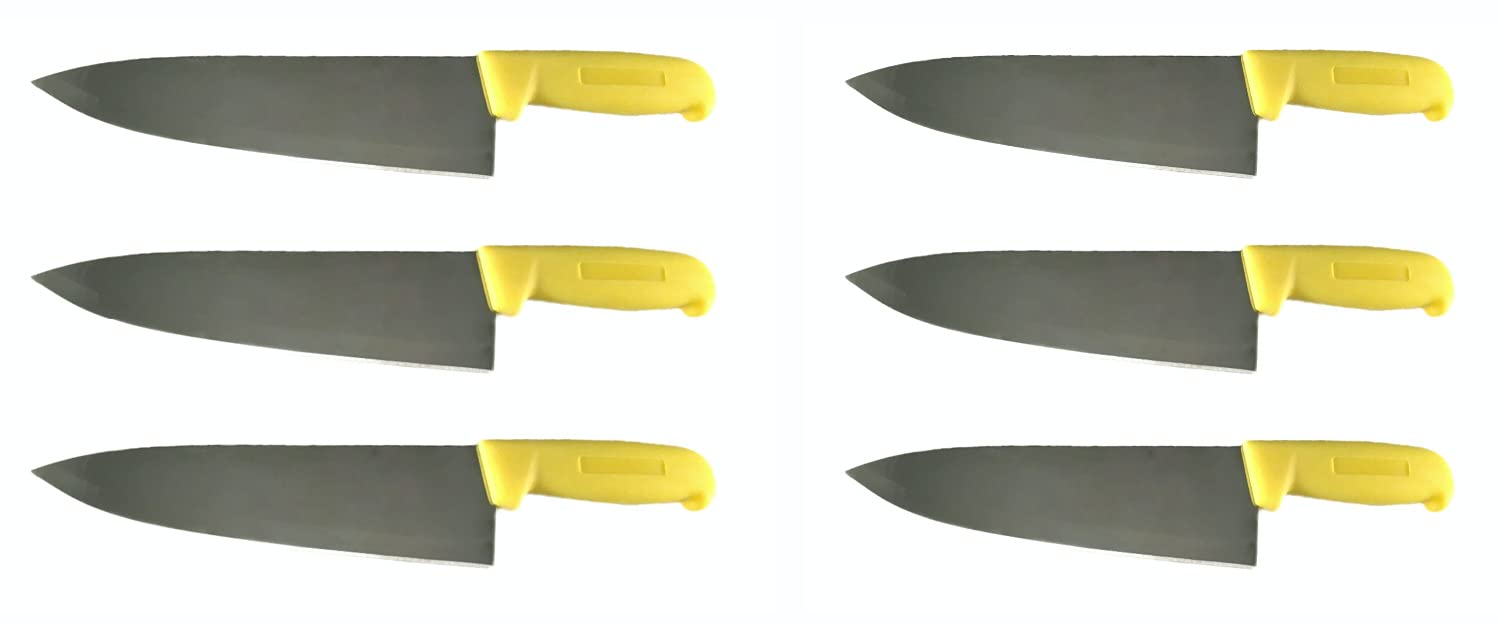 8" Chef Knife Assorted Colors and Packs - Razor Sharp Commercial Kitchen Cutlery - Cook's Knives (Mixed - 1 of Each Color) — Amazon image 19
