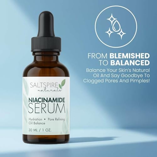 Image of Niacinamide Serum - Oil Balancing & Pore-Refining Face Serum with Vitamin B3 | Hydrating, Blemish-Control & Brightening Formula for Clear Skin | 30 mL / 1 oz
