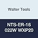 Walter Tools NTS-ER-16 022W WXP20 Carbide NTS Threading Inserts, External Thread, Full Profile, Whitworth (Pack of 10)