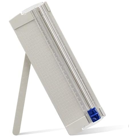 Mini Paper Cutter,Paper Trimmer Guillotine A4 A5 with Automatic Security Safeguard for Paper Label Card, Craft Paper and Photos Cover