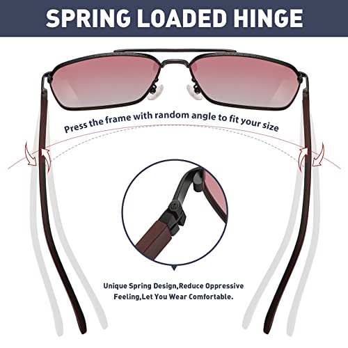 Image of Sunglasses for Men Women Trendy Polarized Sunglasses UV400 Fashion SunGlasses Aviator Sunglasses for Driving Fishing