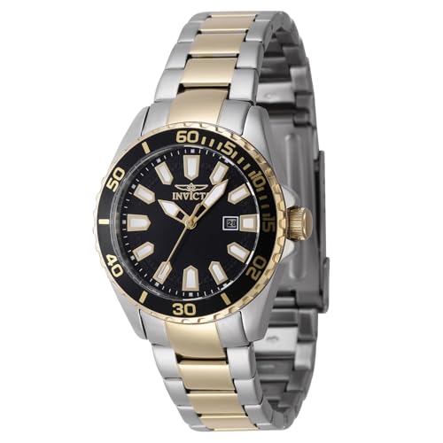 Invicta Pro Diver Lady 34mm Stainless Steel Steel Black dial PC22...