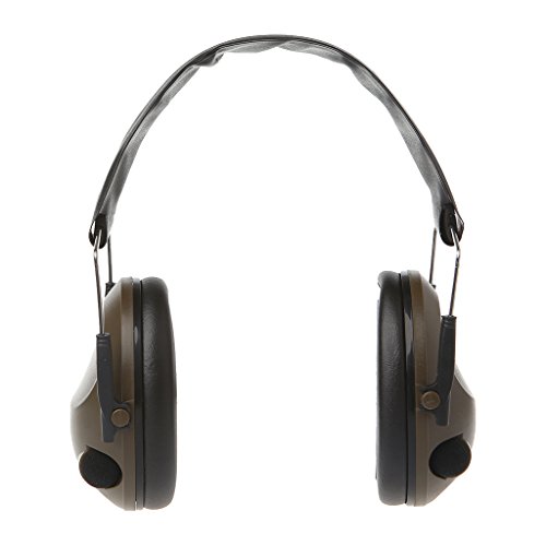 Elektronischer Gehörschutz mit Geräuschunterdrückung, schützt Ihre Ohren beim Schießen, Jagd und Sport, Grün, 1 Paar