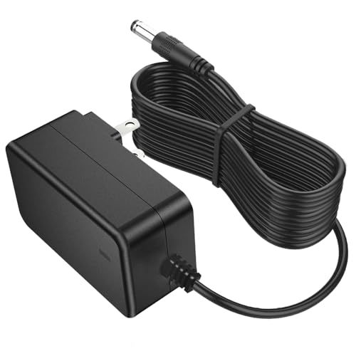 DC 12V 2A Power Supply [2Amp 2000mA] 24W AC Adapter, 10ft DC in 12V Power Cord for LED Strip Lights Speaker CCTV Camera Router, 5.5x2.5mm/2.1mm Plug Low Voltage Transformer Cable [10ft]
