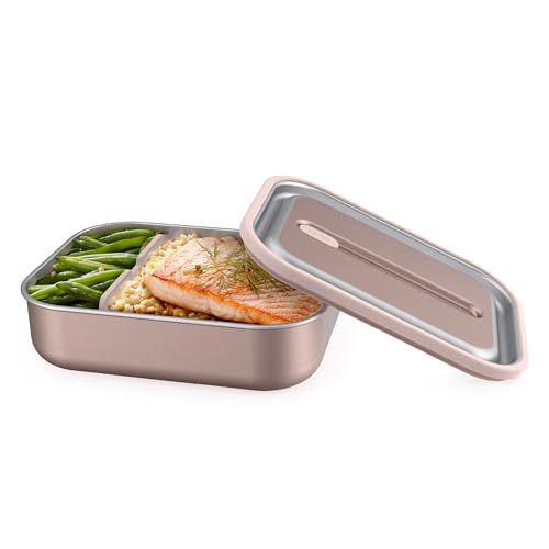 Image of Bentgo MicroSteel Leak-Proof Bento Lunch Box, Microwave & Oven-Safe