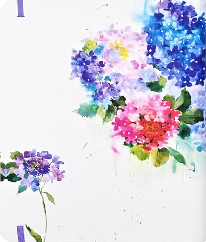 2025 Hydrangeas Family Weekly Planner (18 months, July 2024 to Dec 2025), White or Cream - Image 2