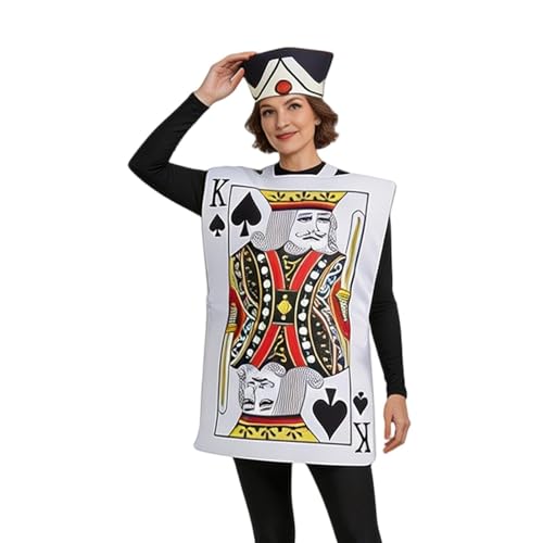 Disfraz de cosplay | traje de cartas | Disfraz de de Halloween, para adolescentes y adultos