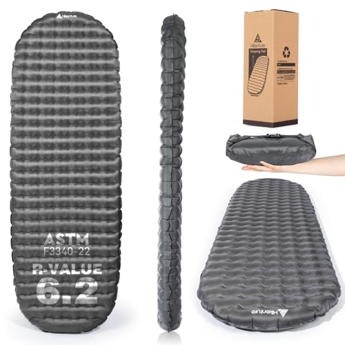 Top 5 Winter Sleeping Pads: Your Cold-Weather Guide 2 Hikenture Sleeping Pad R-Value 6.2 Insulated Camping Mattress for Cold Weather with Pump Sack(1201-A1)