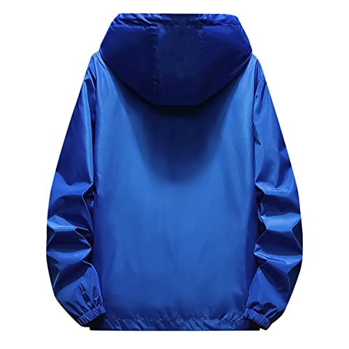 Men's Wind Breaker Jackets Rain Jacket Windbreaker Lightweight Shell Raincoat With Hood For Golf, M-7XL4