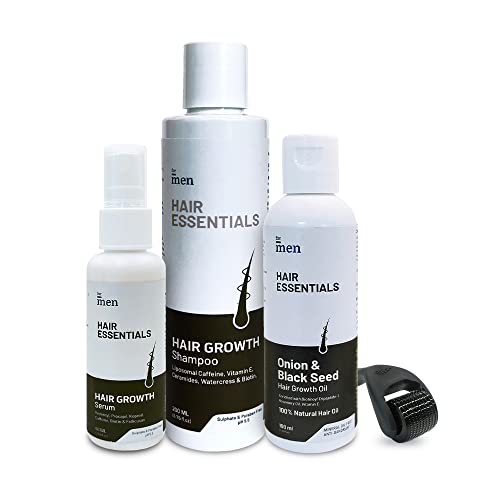 Image of ForMen Hair Fall Control Kit | 3% Redensyl hair serum, hair growth oil with DHT Blocker Shampoo | Reduce Hairfall and Grow Hair | Enriched Caffiene, Hibiscus & Bhringraj Extract (360ml) (Pack of 4)