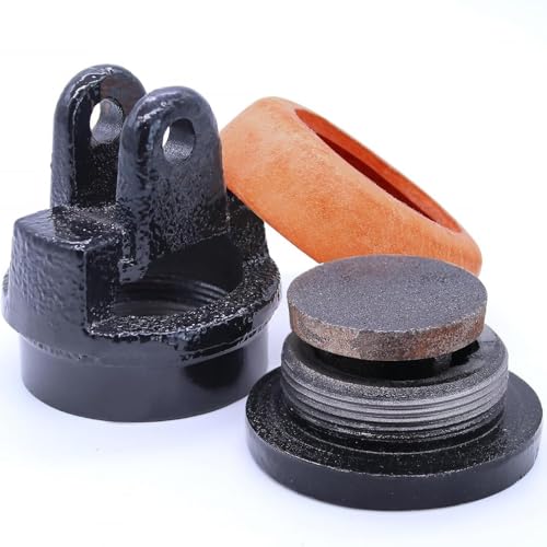 BlesConi Pistone di ricambio per pompa a mano tipo 75, in ghisa con guarnizione in pelle, compatibile con pompe da giardino e fontana (B)