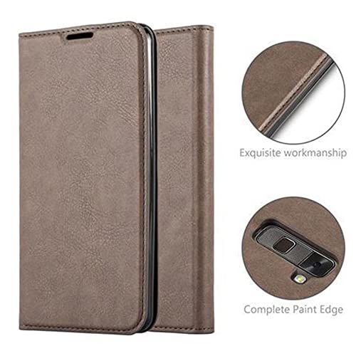 Cadorabo Custodia Libro per LG Stylus 2 in Bruno