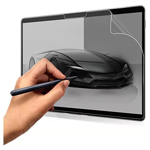 Manlian Pack of 2 paper matte screen protectors for Microsoft Surface Pro7plus/pro7/pro6/pro5/pro4, anti-glare, anti-fingerprint, supports pencil, suitable for creation, drawing and taking notes Cover