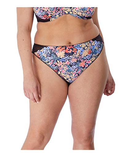 Image of Elomi Women's Plus Size Lucie Brazilian Brief, Meadow, Medium