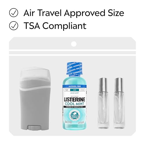 Image of Listerine Cool Mint Alcohol-Free Mild Mouthwash, Oral Rinse Kills 99.9% of Germs that Cause Bad Breath, Less Intense Taste, Mild Mint Flavor, 3.2 fl. oz